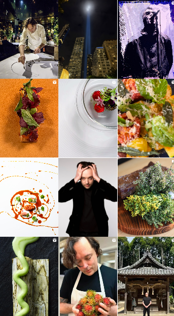 Screenshot from Chef Paul Liebrandt's Instagram Account